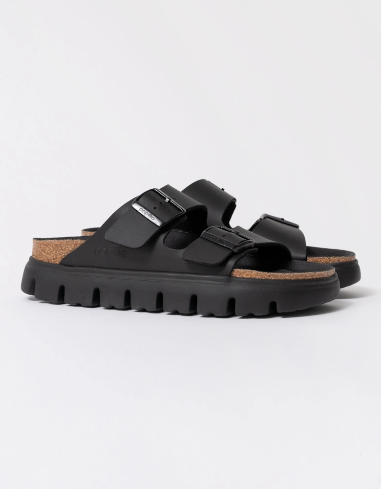 Birkenstock Papillio Arizona Chunky Womens Birko-Flor Sandals - Black/Black
