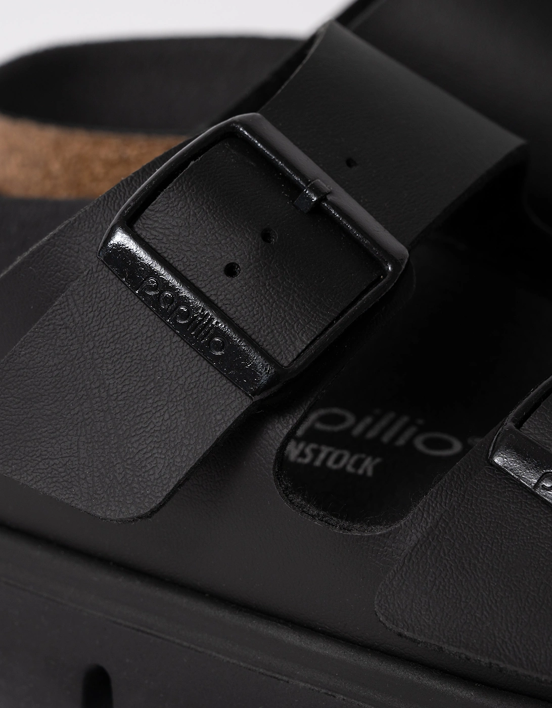 Birkenstock Papillio Arizona Chunky Womens Birko-Flor Sandals - Black/Black