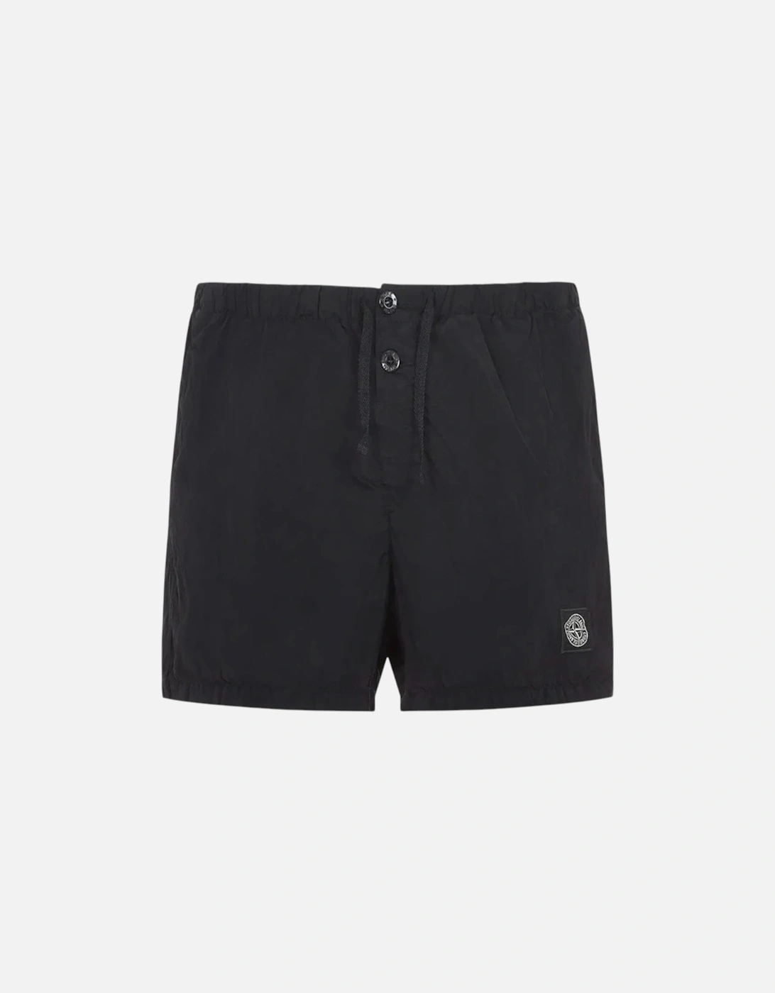 Crinkled Nylon Black Swim Shorts, 3 of 2