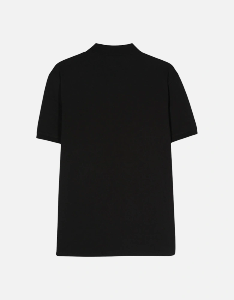 C.P. Company Stretch Piquet Black Polo Shirt