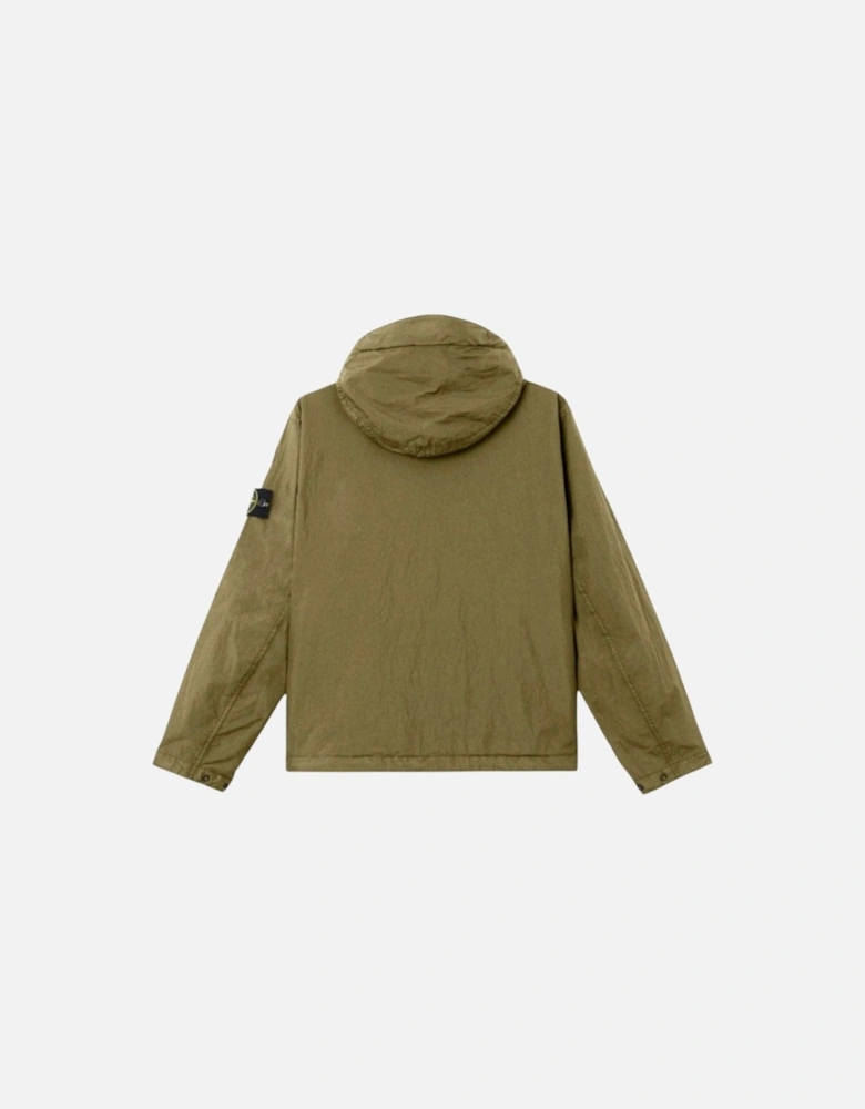 Military Green Crinkle Repy NY Jacket