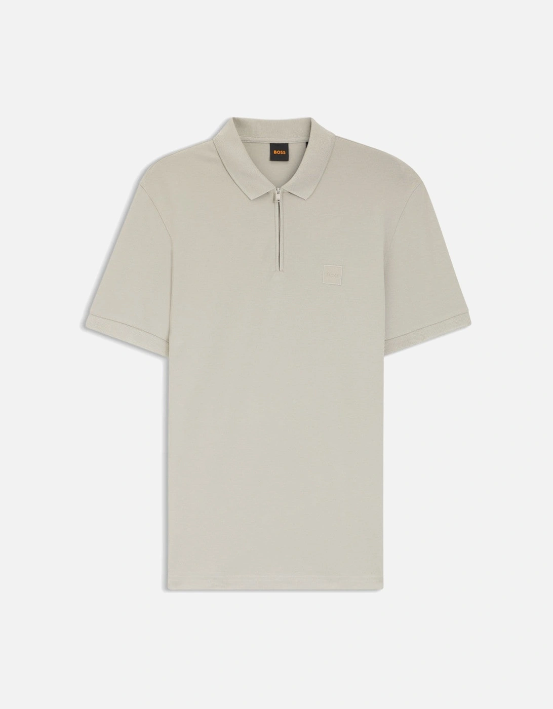BOSS Orange Passerzip Polo Shirt 070 Open Grey, 5 of 4
