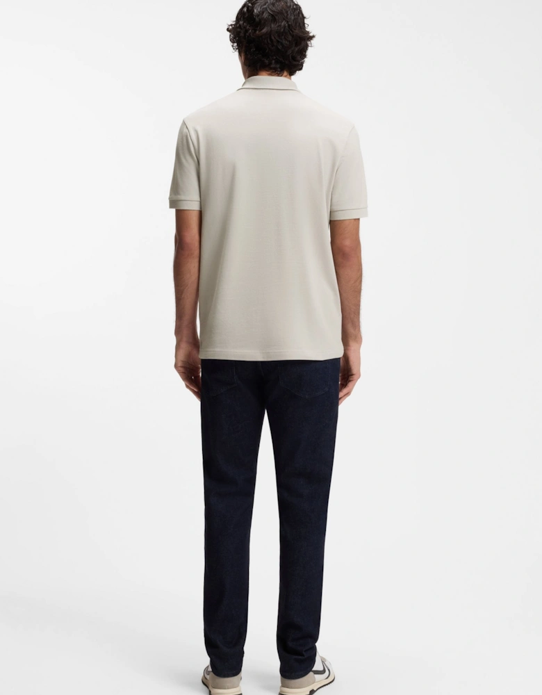 BOSS Orange Passerzip Polo Shirt 070 Open Grey