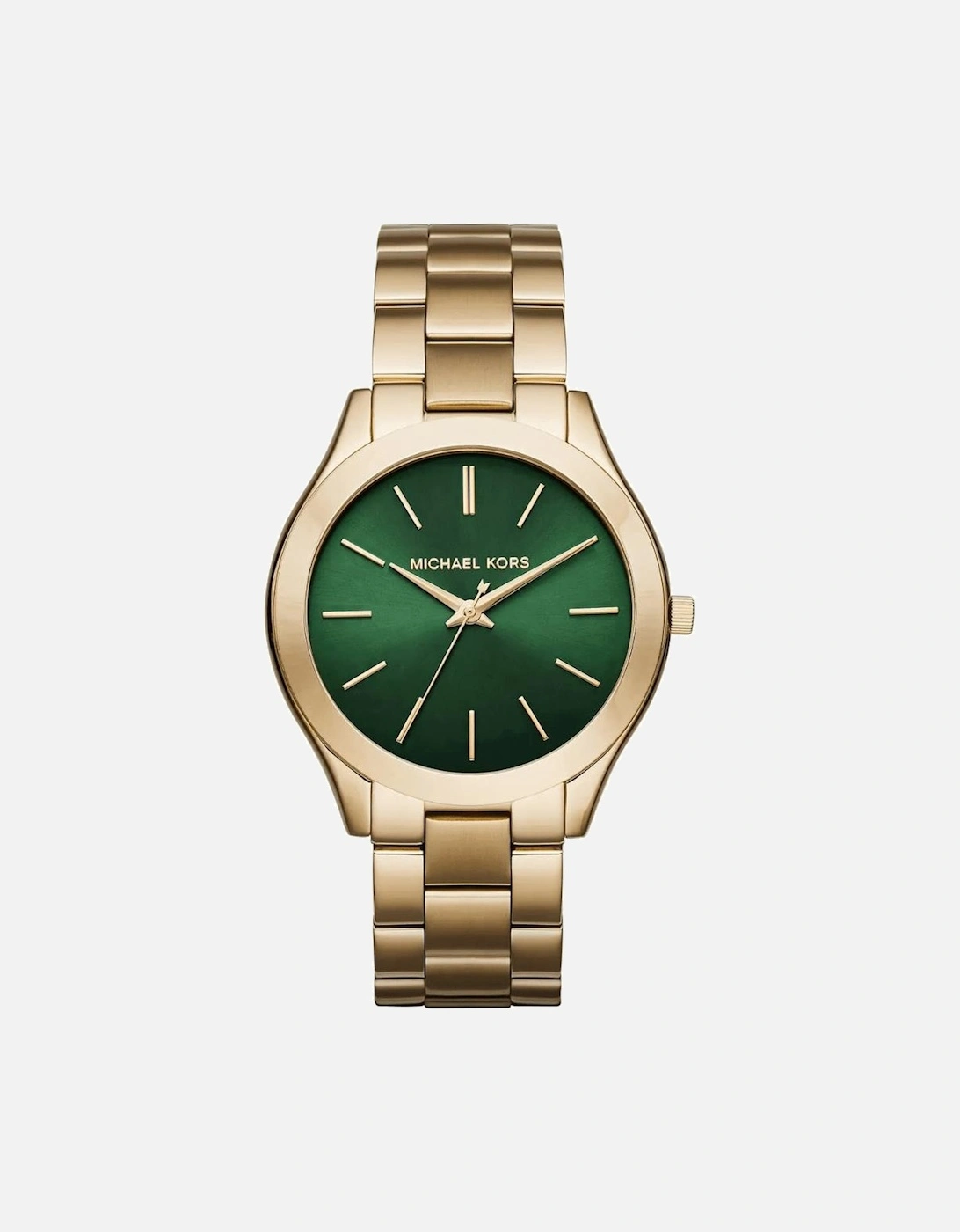 MK3435 Slim Runway Green Dial Gold-Tone Ladies Watch, 8 of 7