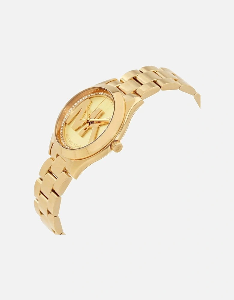 MK3477 Slim Runway Gold Dial Ladies Watch