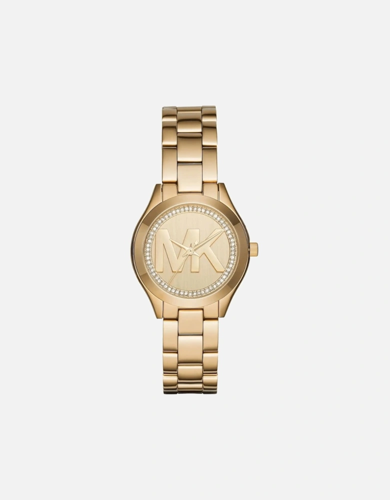 MK3477 Slim Runway Gold Dial Ladies Watch