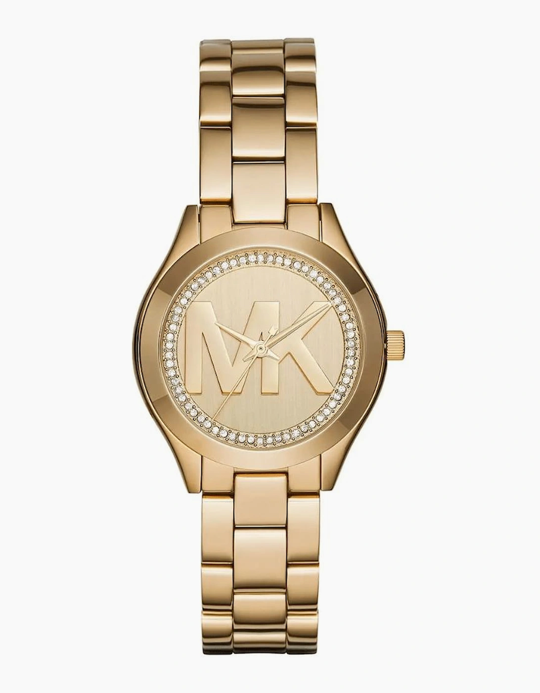 Michael Kors Women's Gold Mk3477 Slim Runway Dial Watch