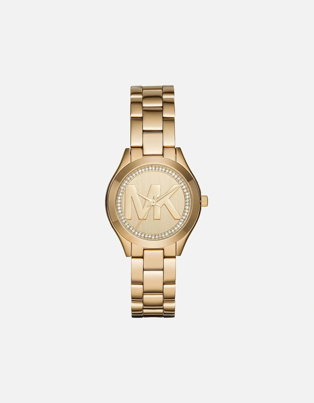 MK3477 Slim Runway Gold Dial Ladies Watch, 7 of 6