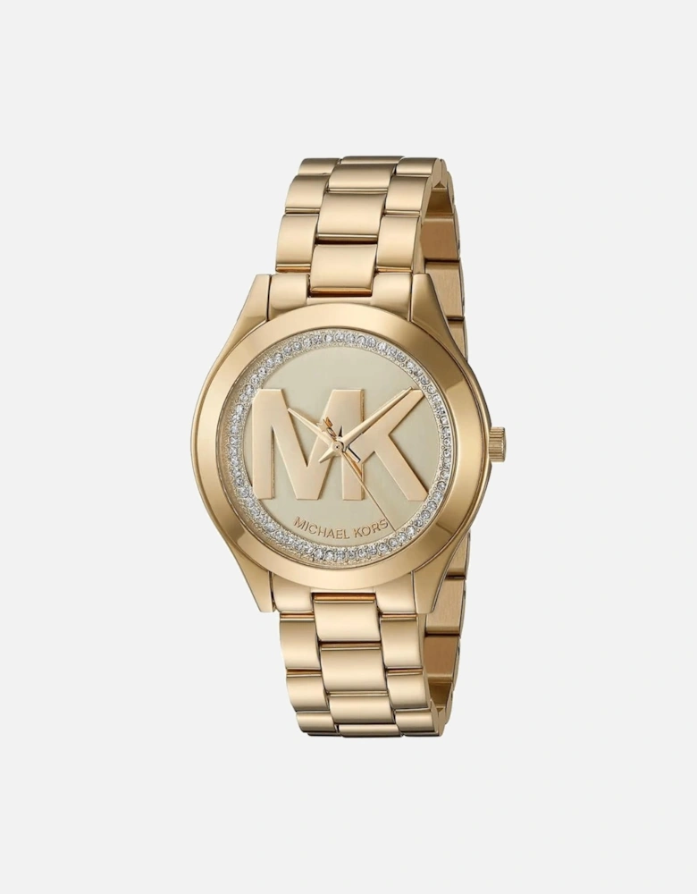 MK3477 Slim Runway Gold Dial Ladies Watch