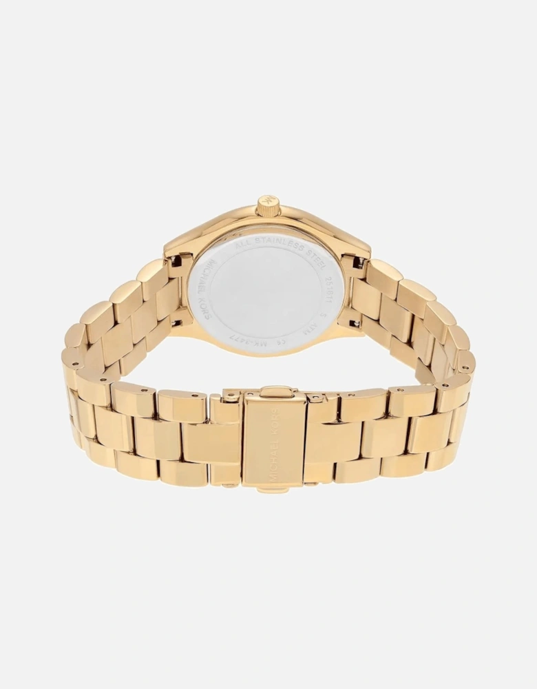 MK3477 Slim Runway Gold Dial Ladies Watch
