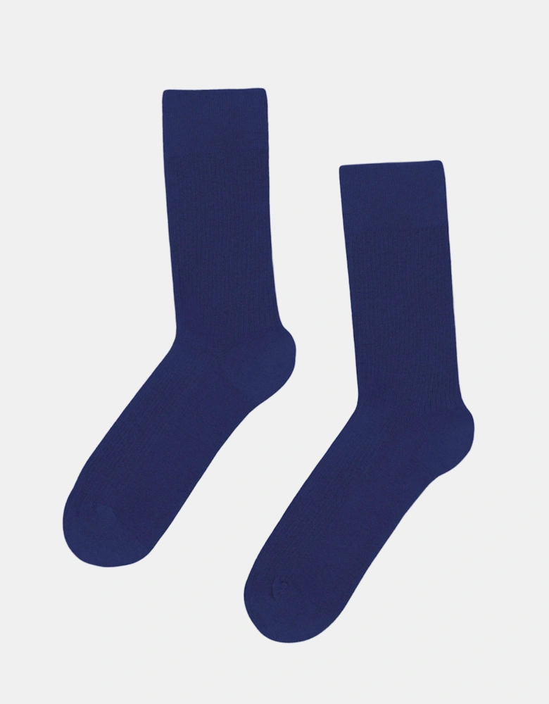 Mens Classic Organic Socks - Marine Blue