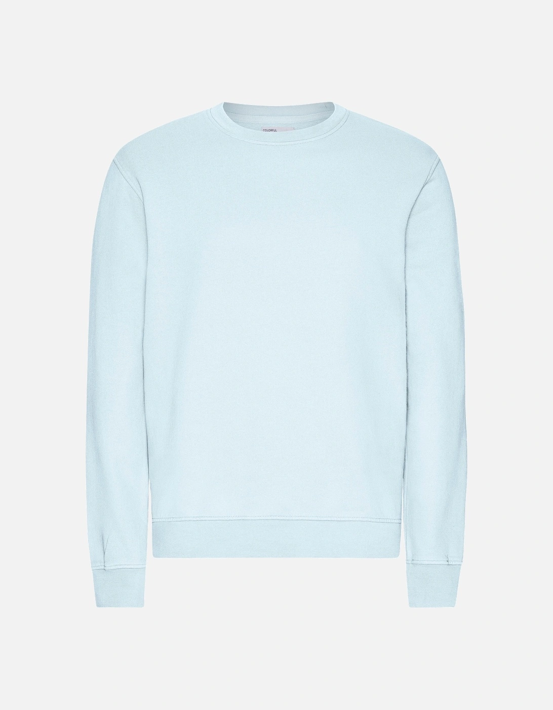 Mens Classic Organic Crew Neck Sweatshirt - Polar Blue, 2 of 1
