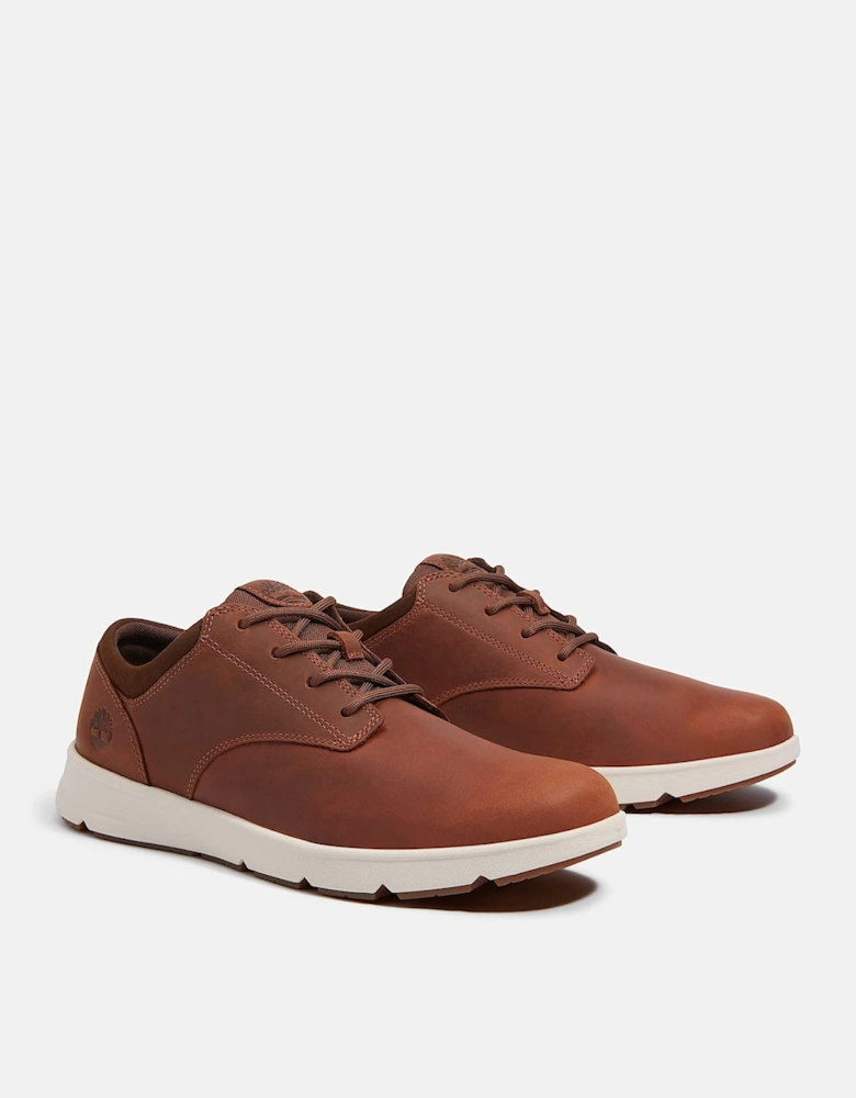Parker Street Full Grain Leather Mens Trainers - Rust