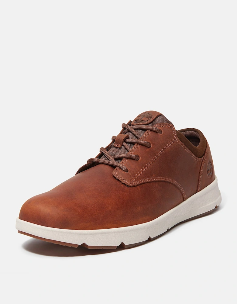 Parker Street Full Grain Leather Mens Trainers - Rust
