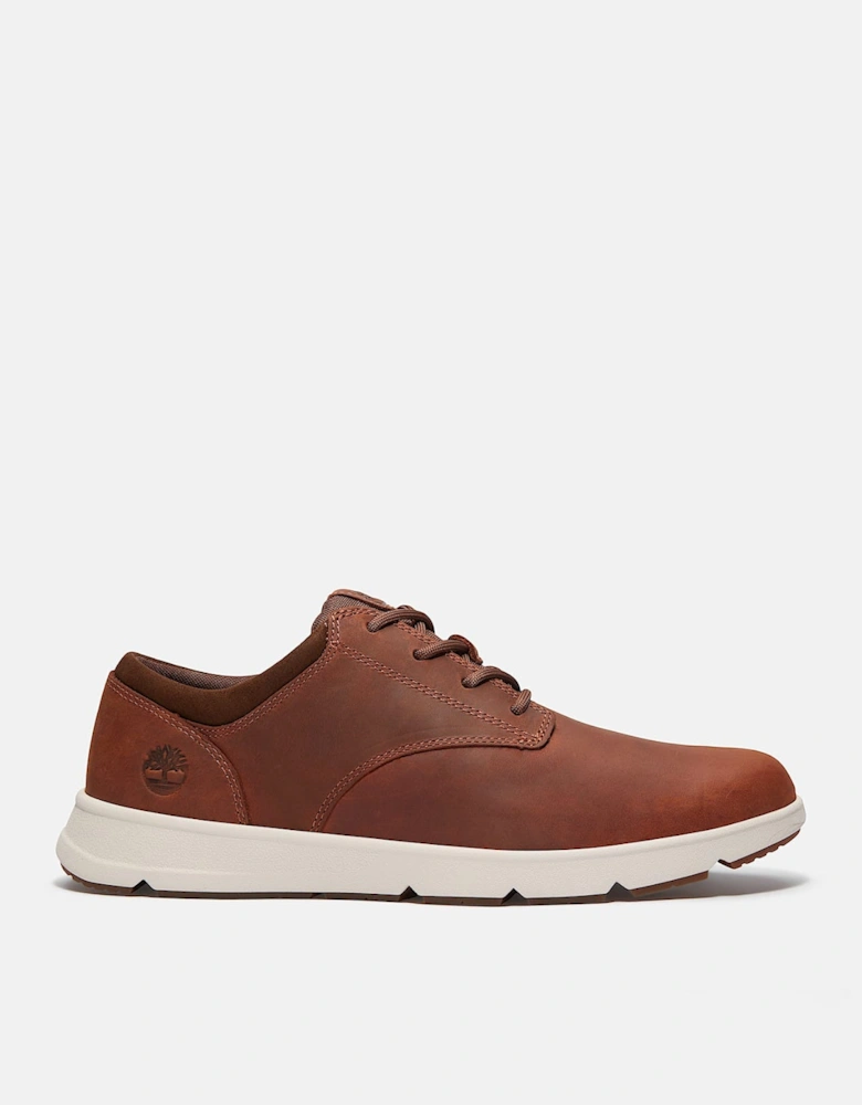 Parker Street Full Grain Leather Mens Trainers - Rust