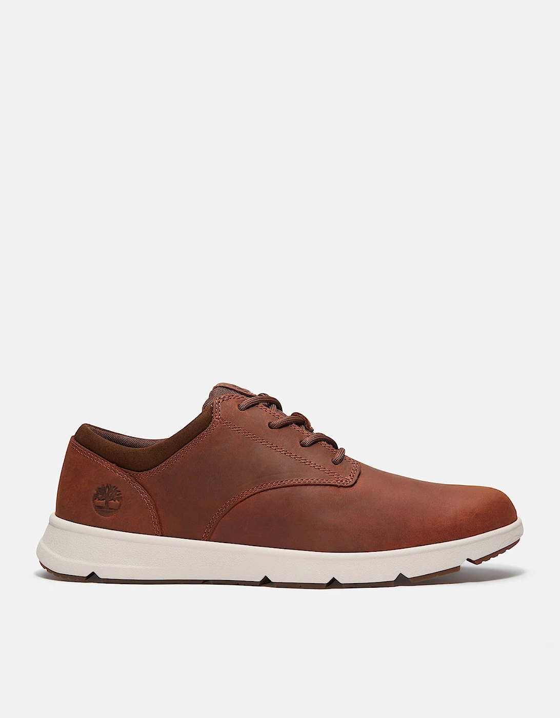 Parker Street Full Grain Leather Mens Trainers - Rust