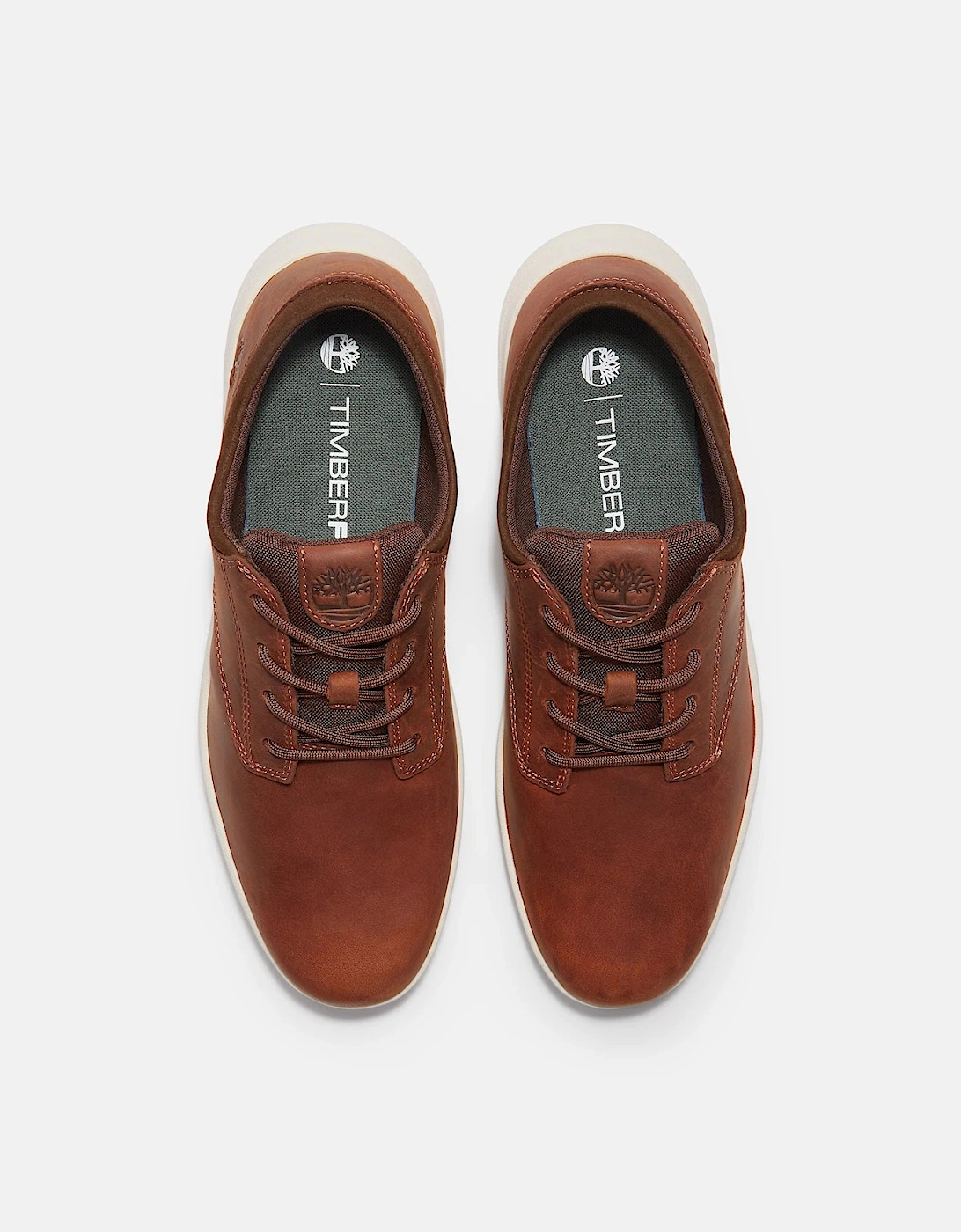 Parker Street Full Grain Leather Mens Trainers - Rust