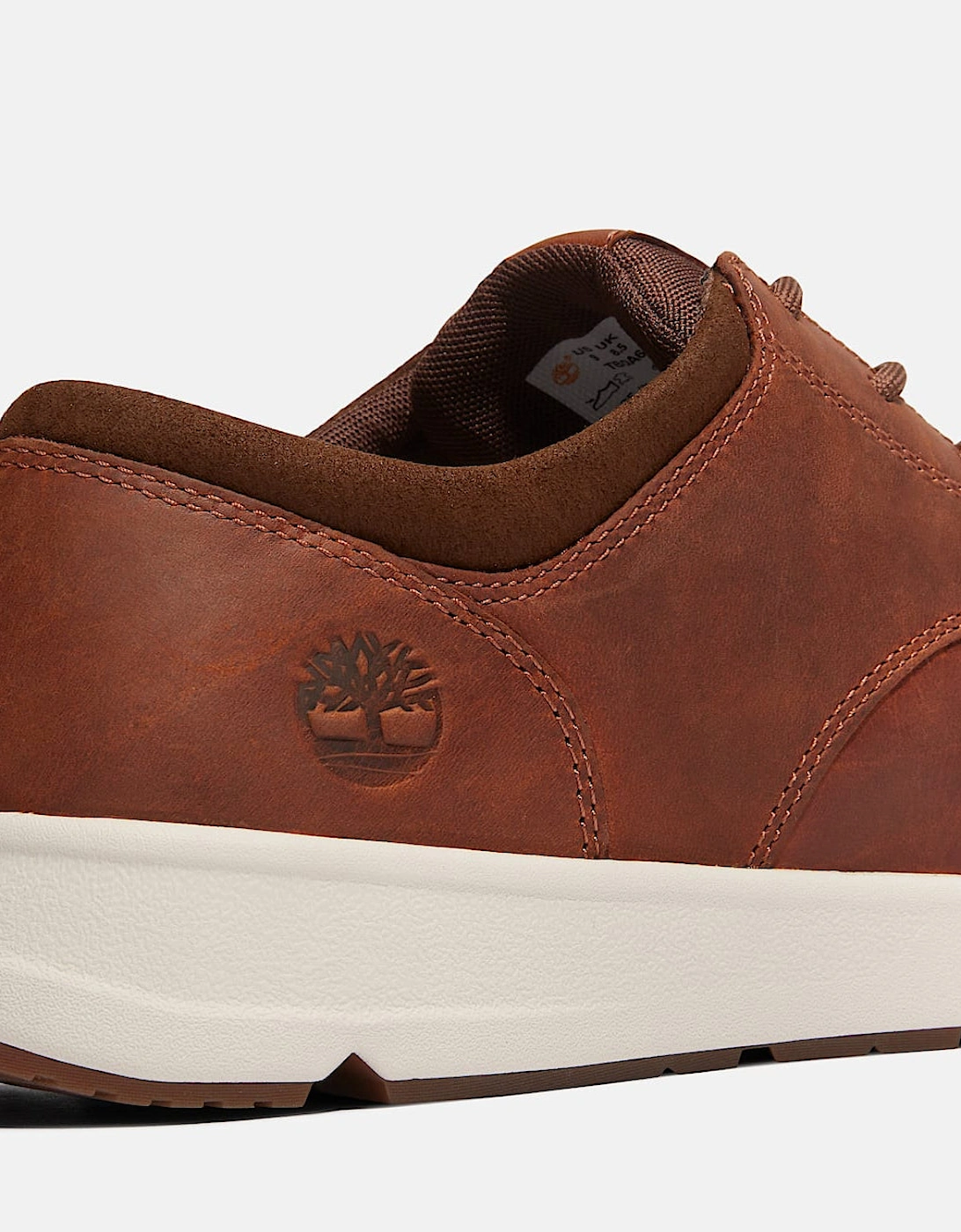 Parker Street Full Grain Leather Mens Trainers - Rust