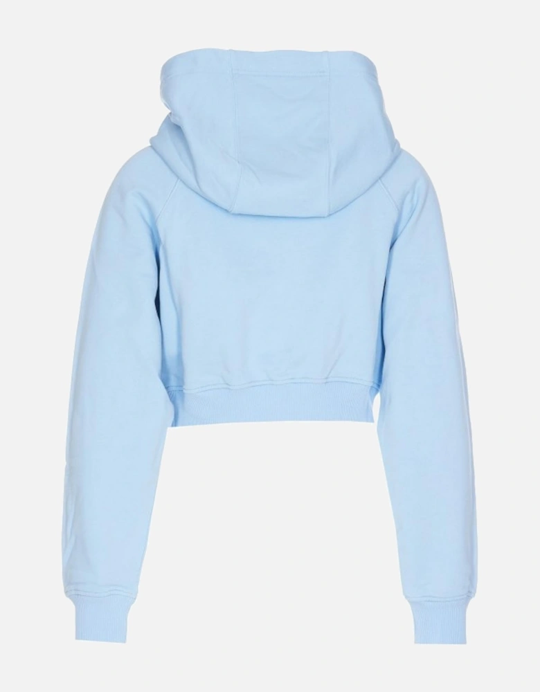 WOMENS CASA PHANTASTICA CROPPED HOODIE BLUE