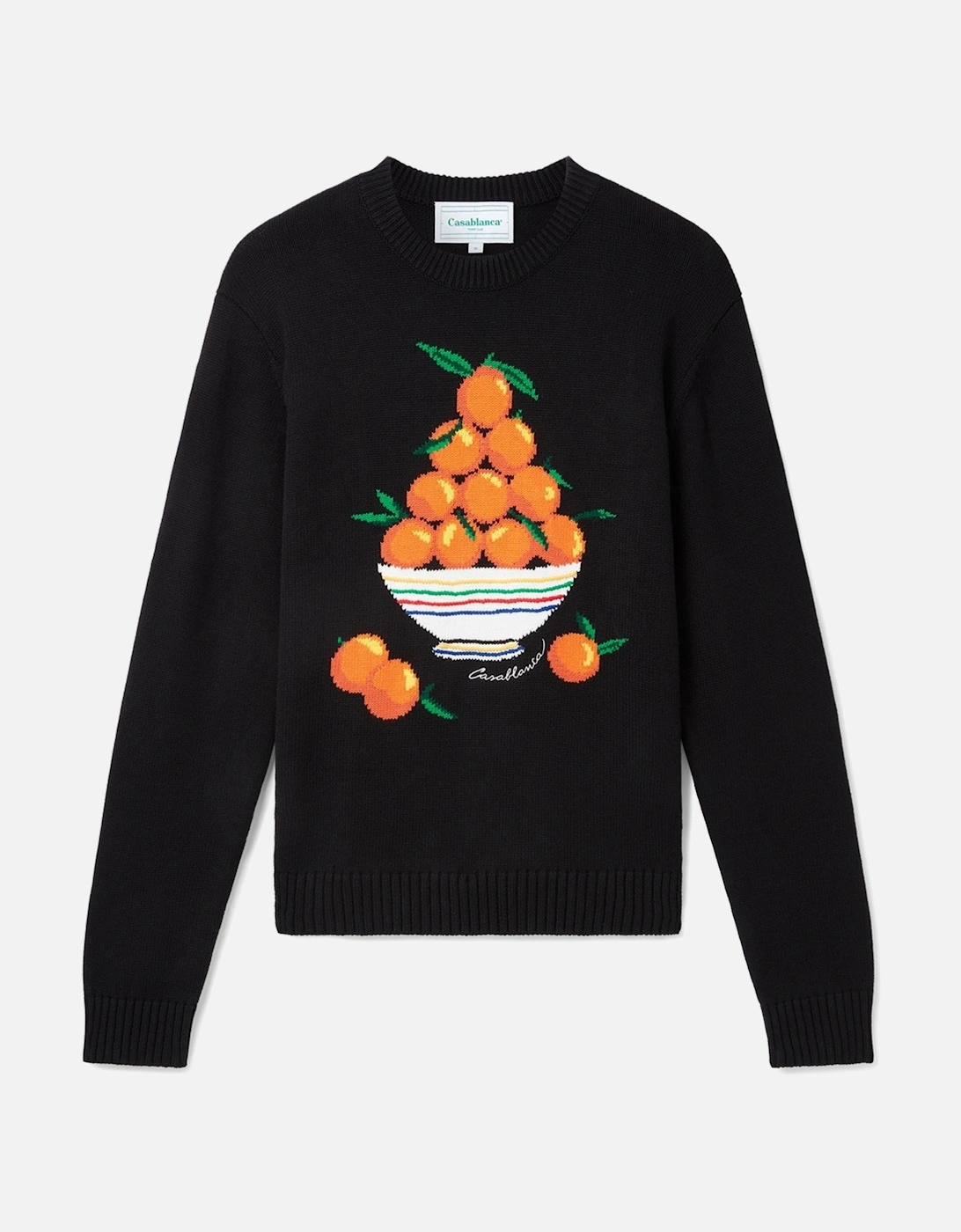 PYRAMIDE D'ORANGES INTARSIA JUMPER BLACK, 5 of 4