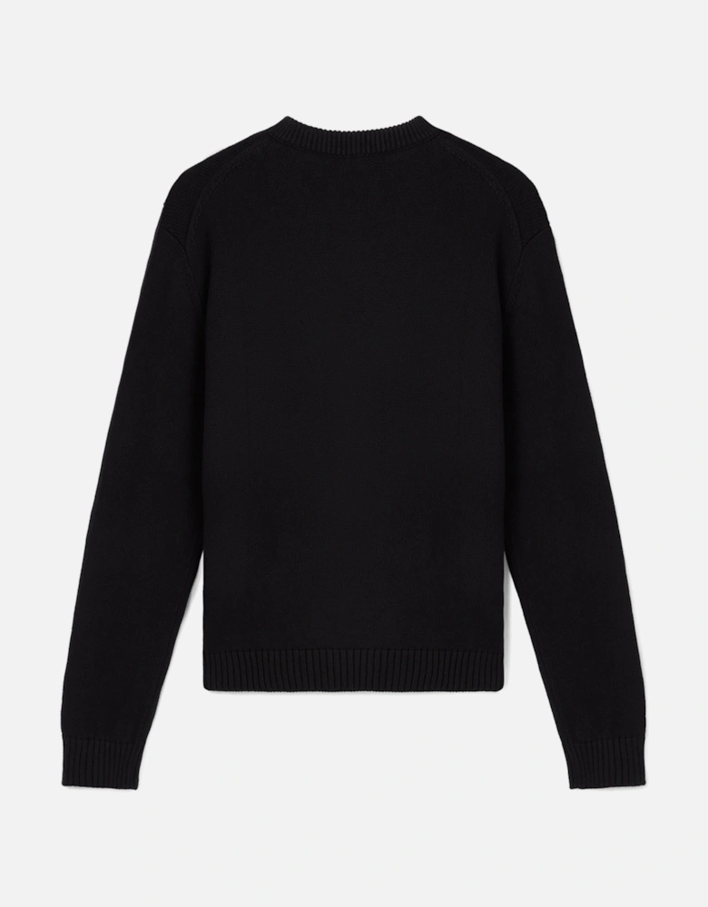 PYRAMIDE D'ORANGES INTARSIA JUMPER BLACK