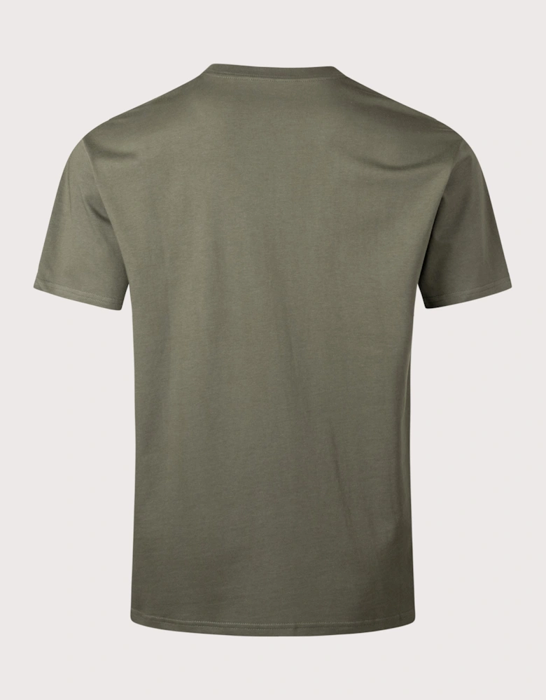 Relaxed Fit Script Embroidery T-Shirt