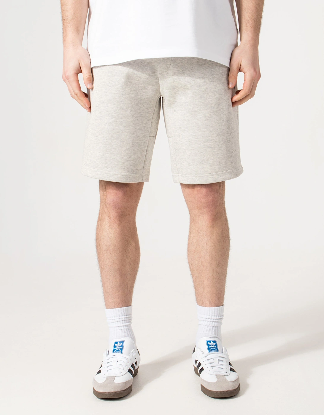 Regular Fit Double Knit Athletic Sweat Shorts