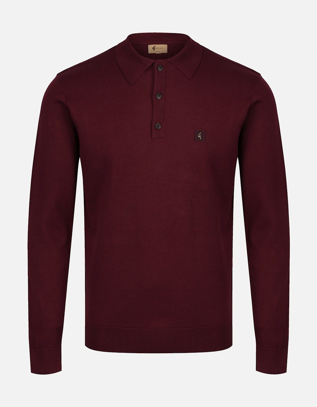 Francesco Long Sleeve Polo Shirt | Port, 3 of 2