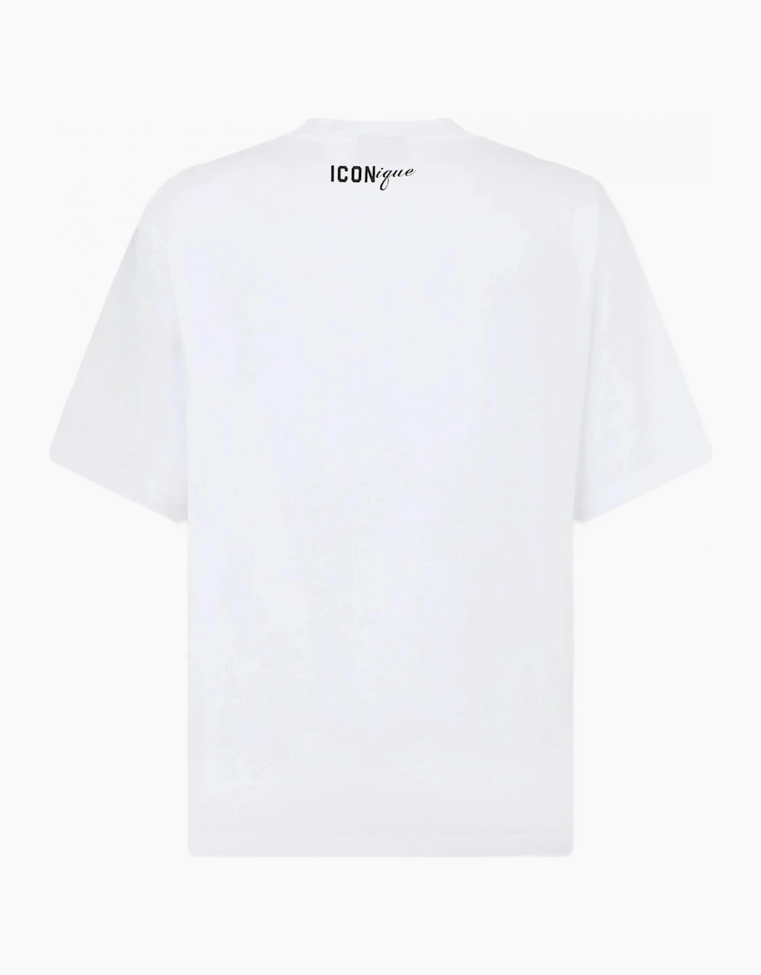 Dsquared2 Men's T-Shirt - ICONIQUE BELT LOOSE FIT TEE - White - Size L - Image 2