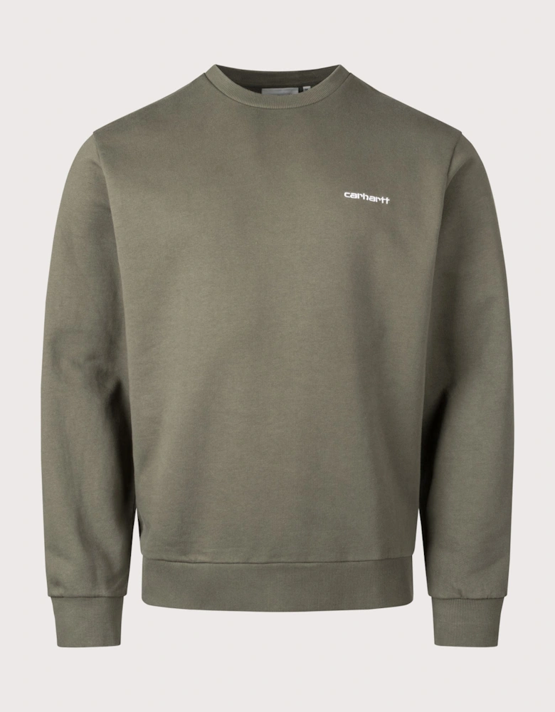Script Embroidery Sweatshirt