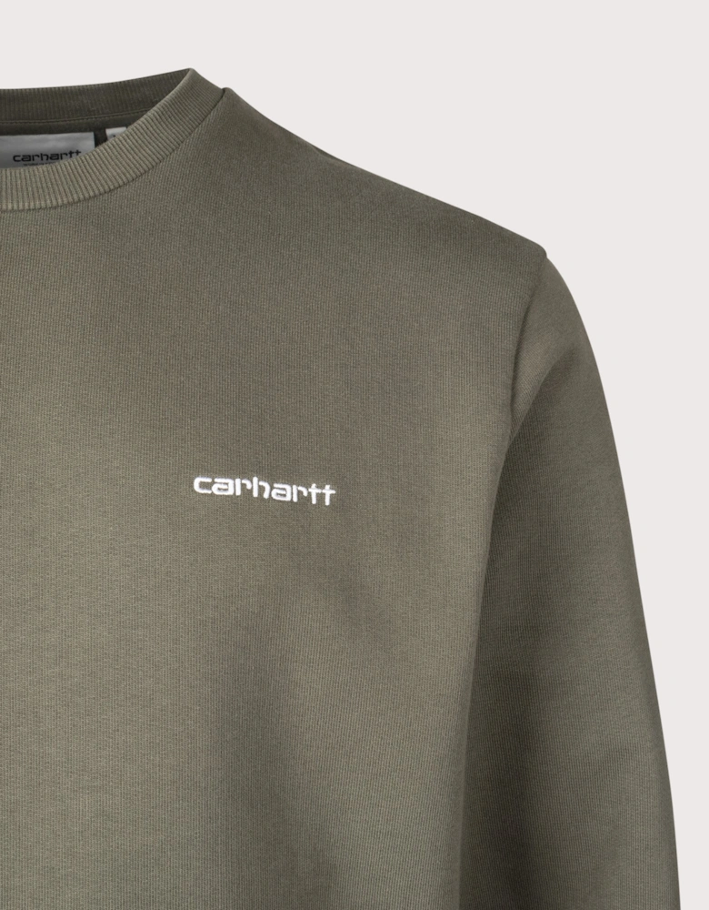 Script Embroidery Sweatshirt