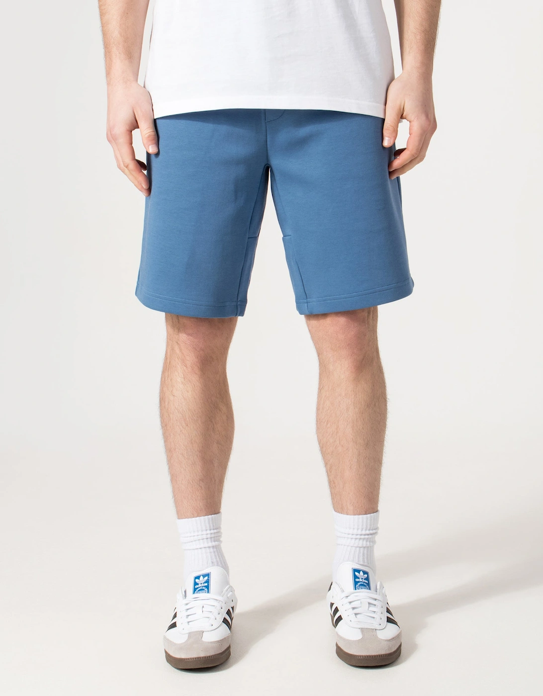 Regular Fit Double Knit Athletic Sweat Shorts