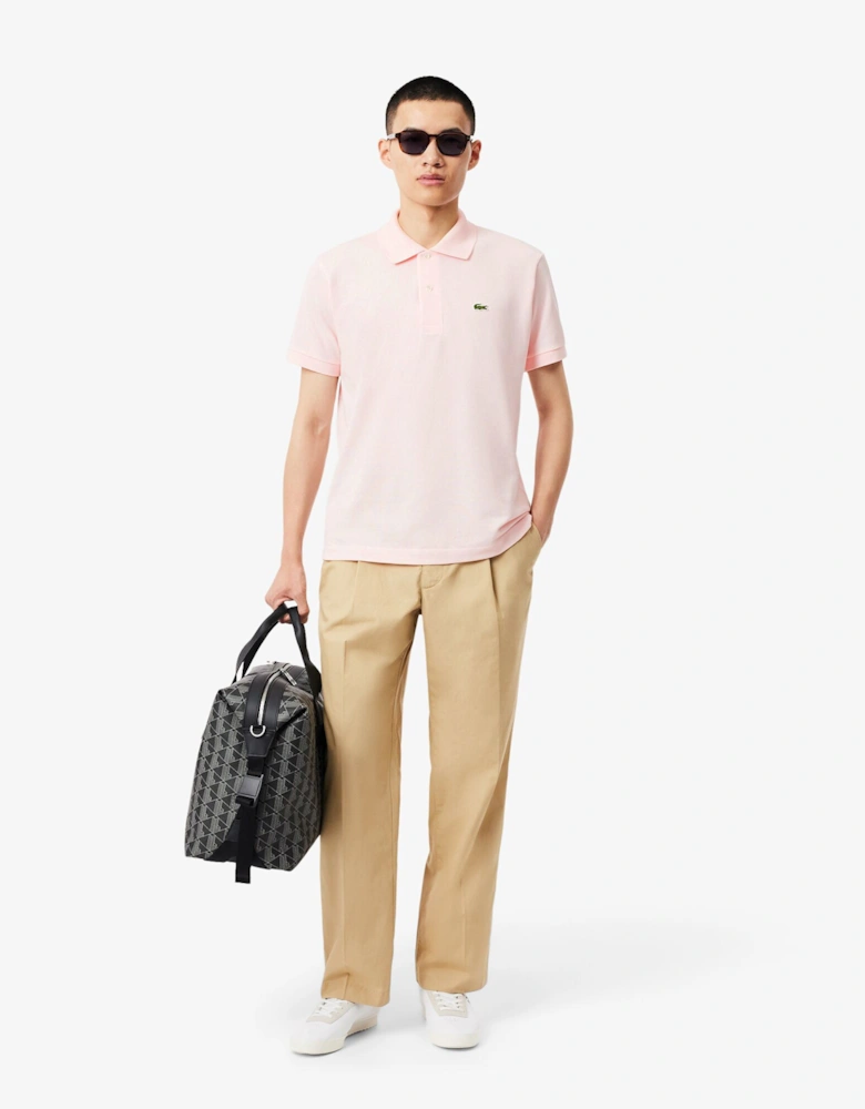 Classic Fit L.12.12 Mens Short Sleeve Polo Shirt - Flamingo T03