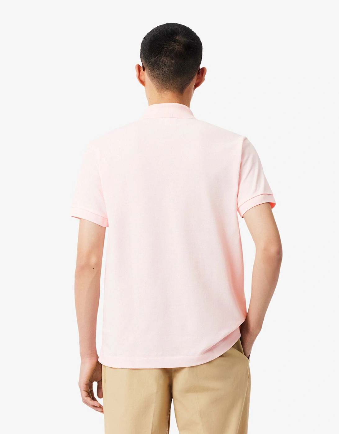 Classic Fit L.12.12 Mens Short Sleeve Polo Shirt - Flamingo T03