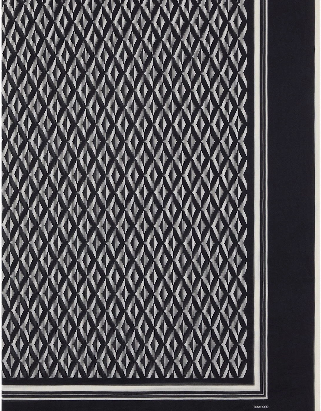 Asymmetrical Rhombus Scarf Black, 4 of 3