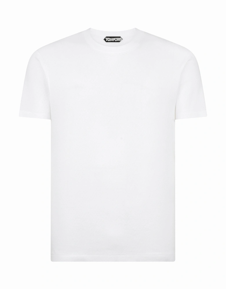 PERFORATED RIB T SHIRT