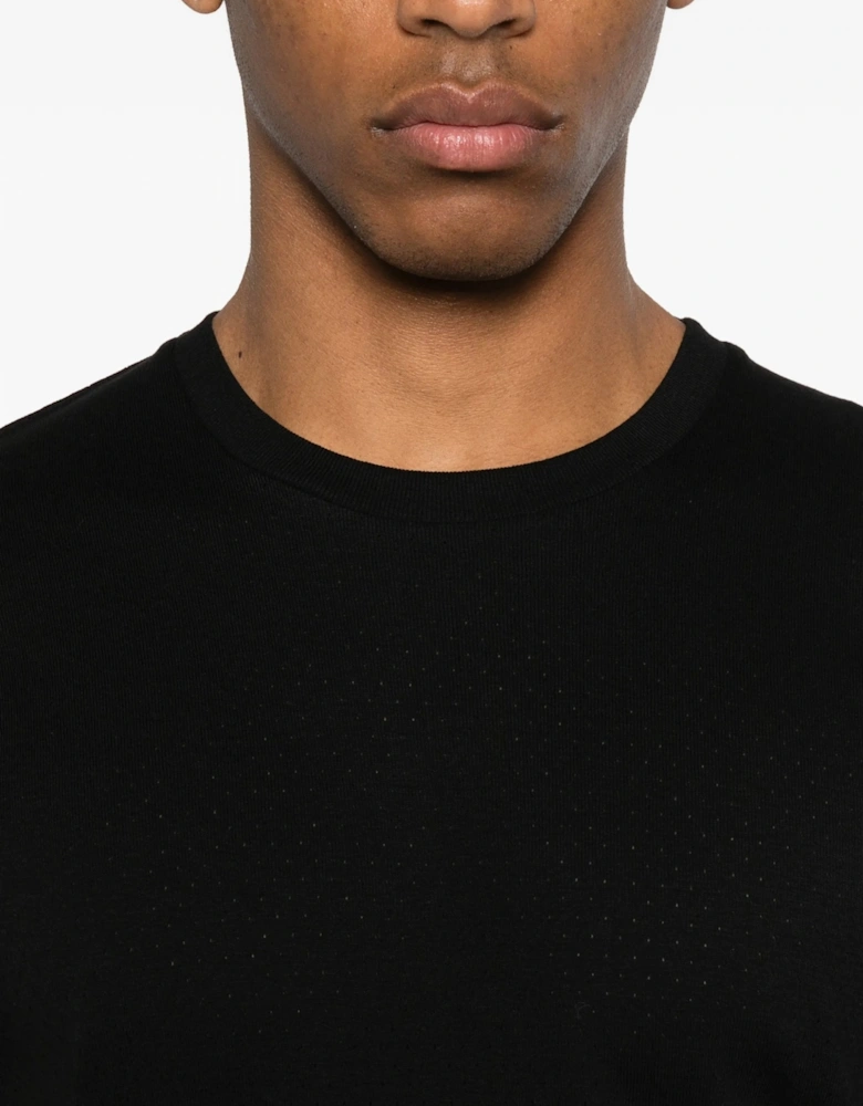 PERFORATED RIB T SHIRT
