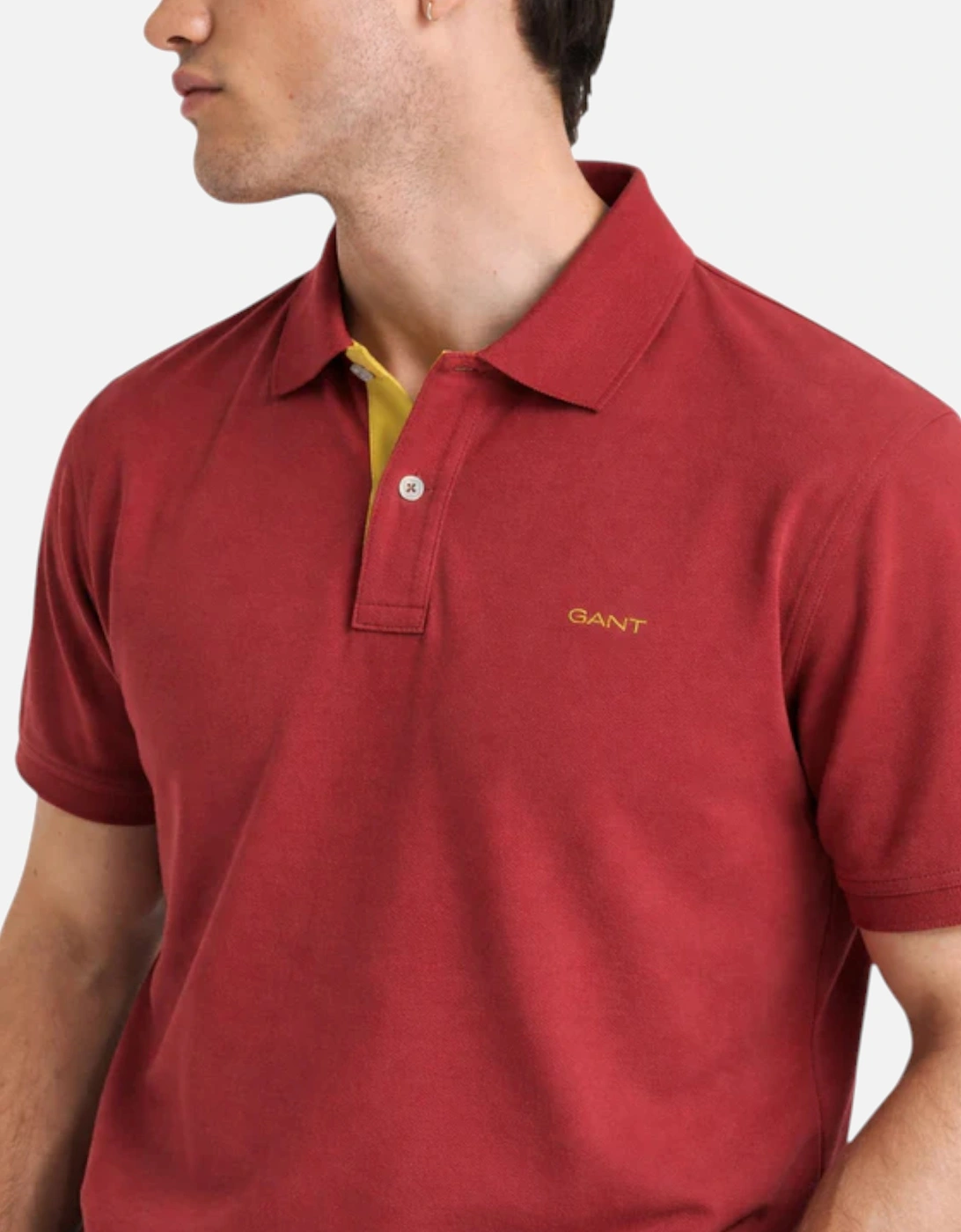 GANT MENS Polo Pique Shirt Short Sleeve Casual Cotton Top