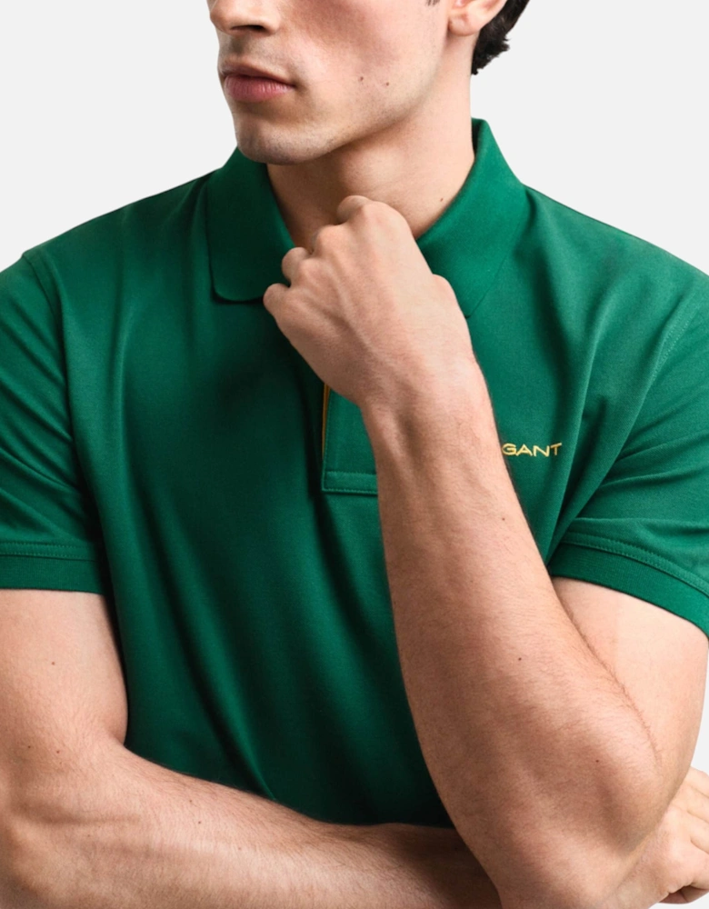 GANT MENS Polo Pique Shirt Short Sleeve Casual Cotton Top