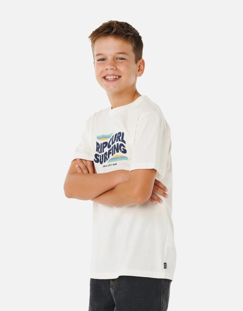 Rip Curl Kids Streamline Big Logo Short Sleeve T-Shirt