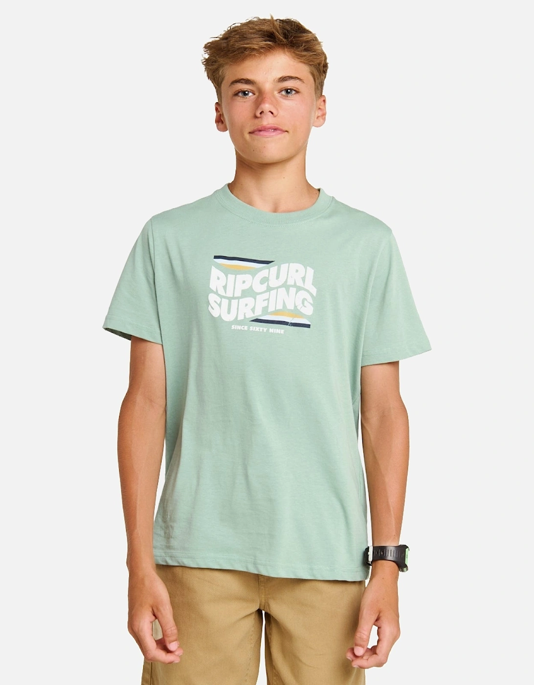 Rip Curl Kids Streamline Big Logo Short Sleeve T-Shirt, 2 of 1