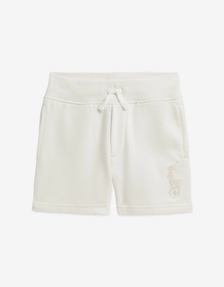 Boys French Terry Shorts in Ivory