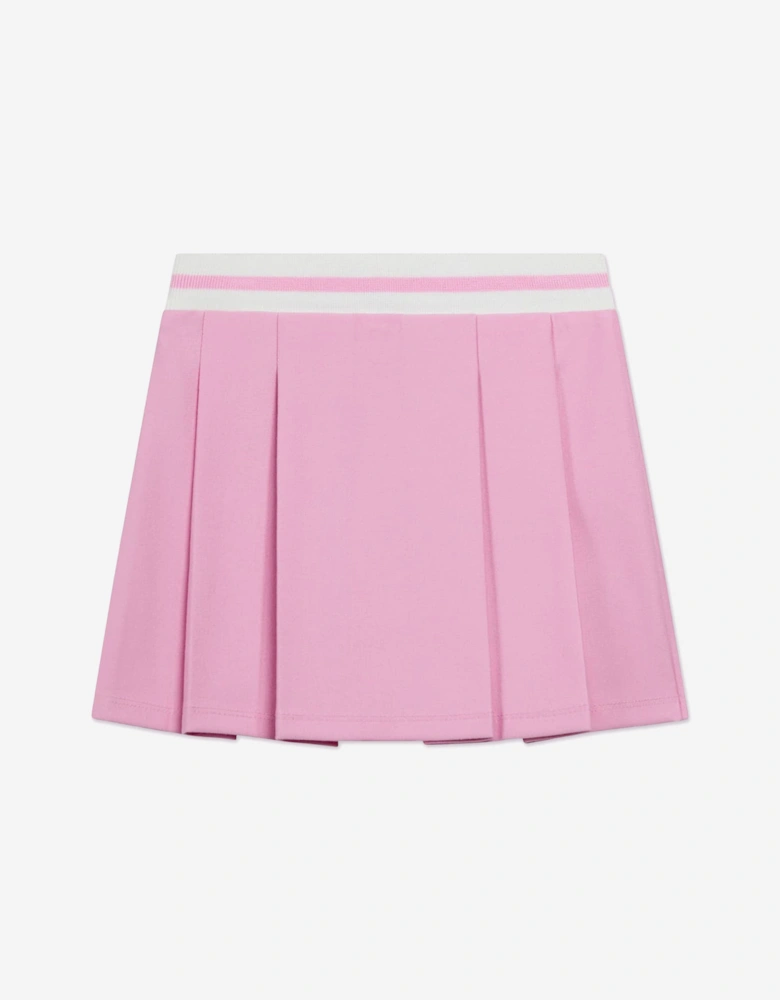 Girls Punto Milano Pleated Skirt in Pink