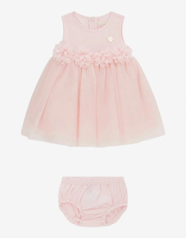 Baby Girls Tulle Dress with Knickers in Pink