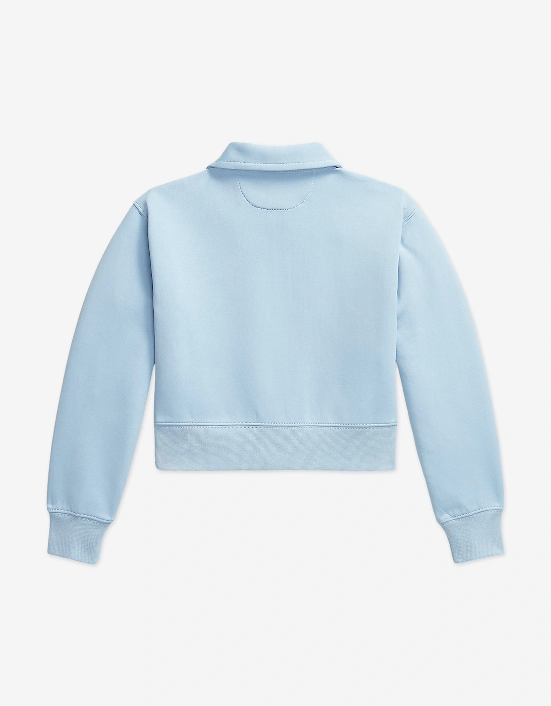 Girls Technical Knit Half Zip Sweatshirt in Blue