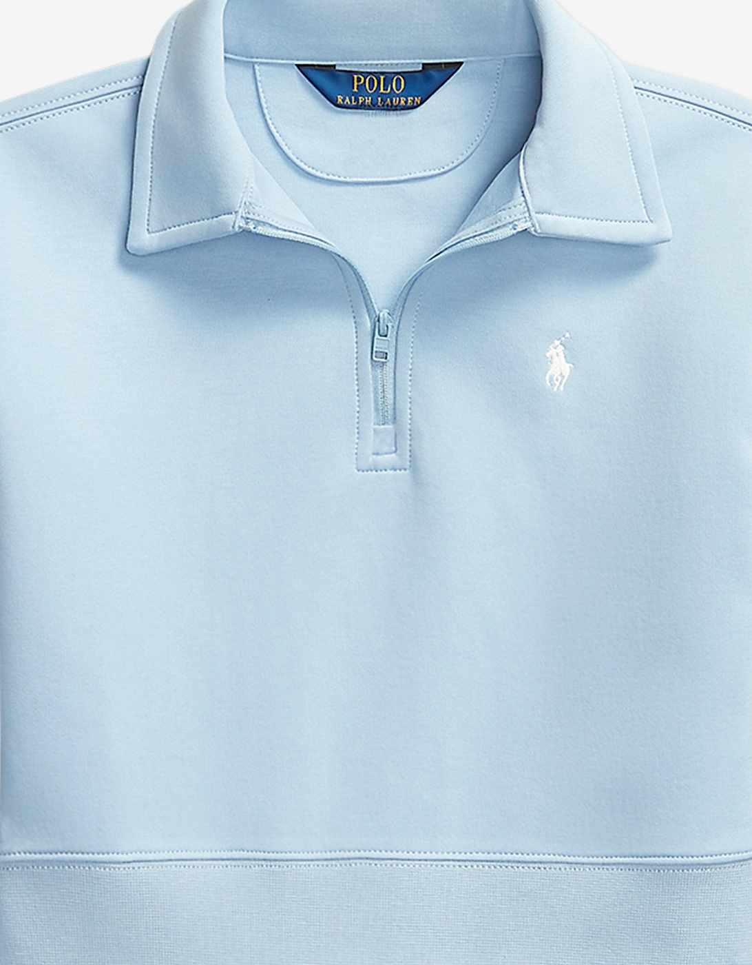 Girls Technical Knit Half Zip Sweatshirt in Blue