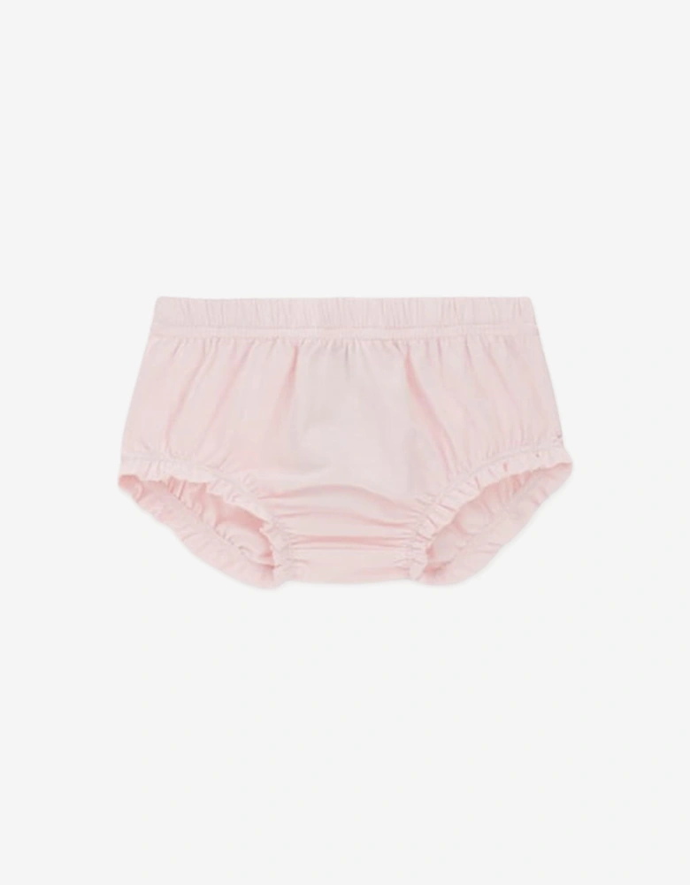 Baby Girls Mixed Fabric Dress in Pink