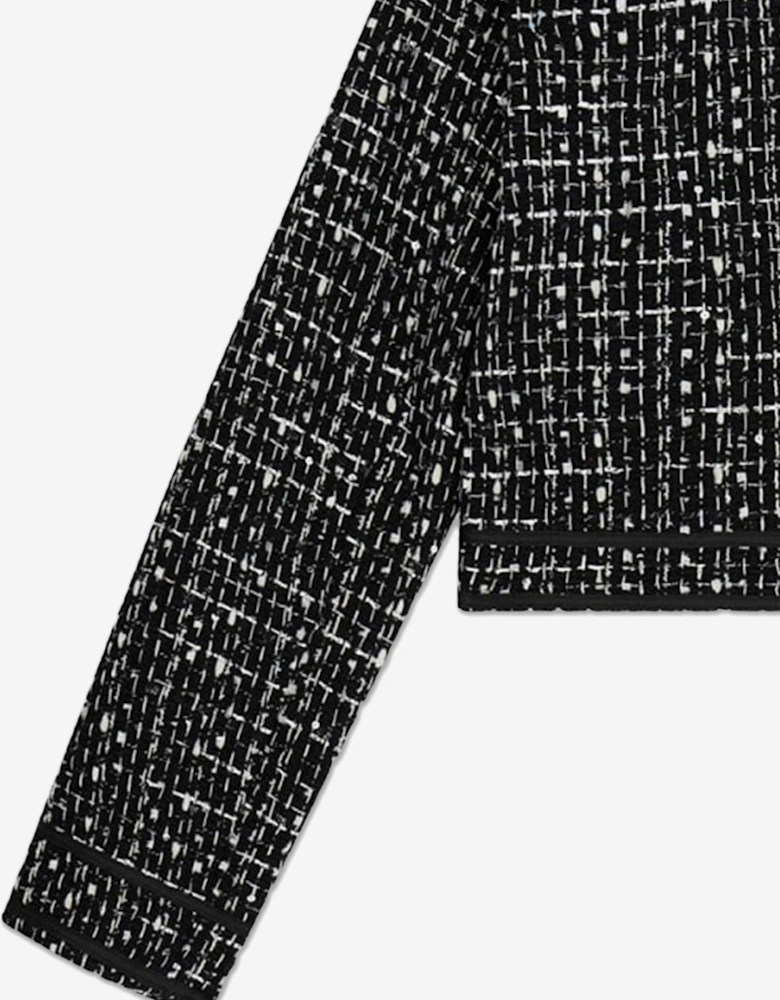 Girls Tweed Blazer in Black