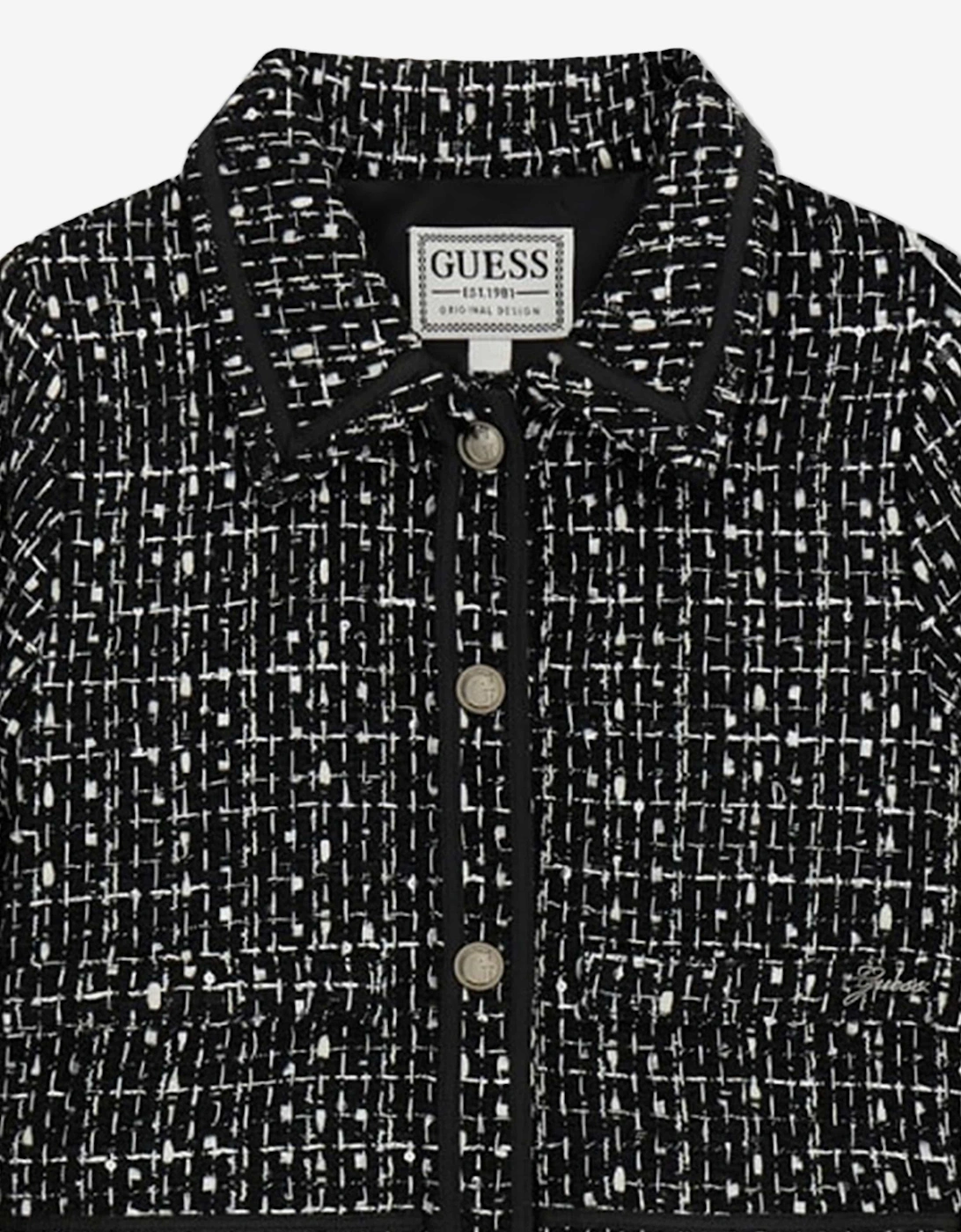 Girls Tweed Blazer in Black