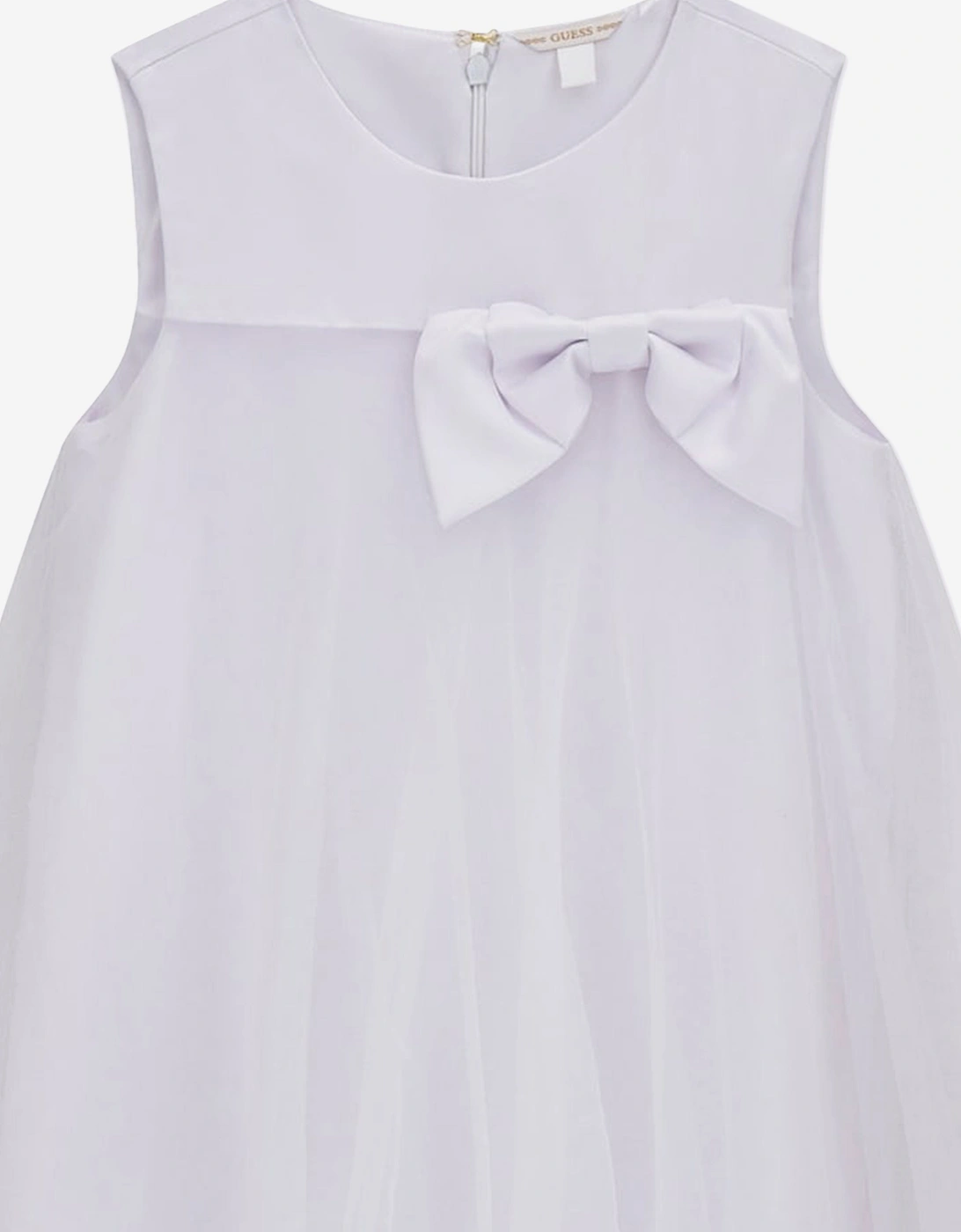 Girls Bow Ceremony Dress in White